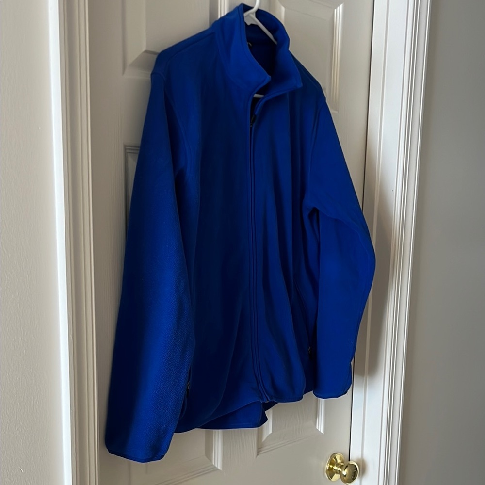 Men’s Lands End Royal Blue Zip Up Fleece